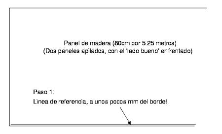 Trazo de la línea de referencia