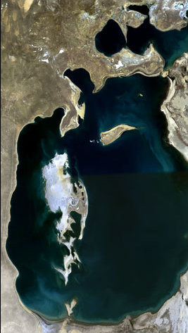 Aral sea in Sep 1989